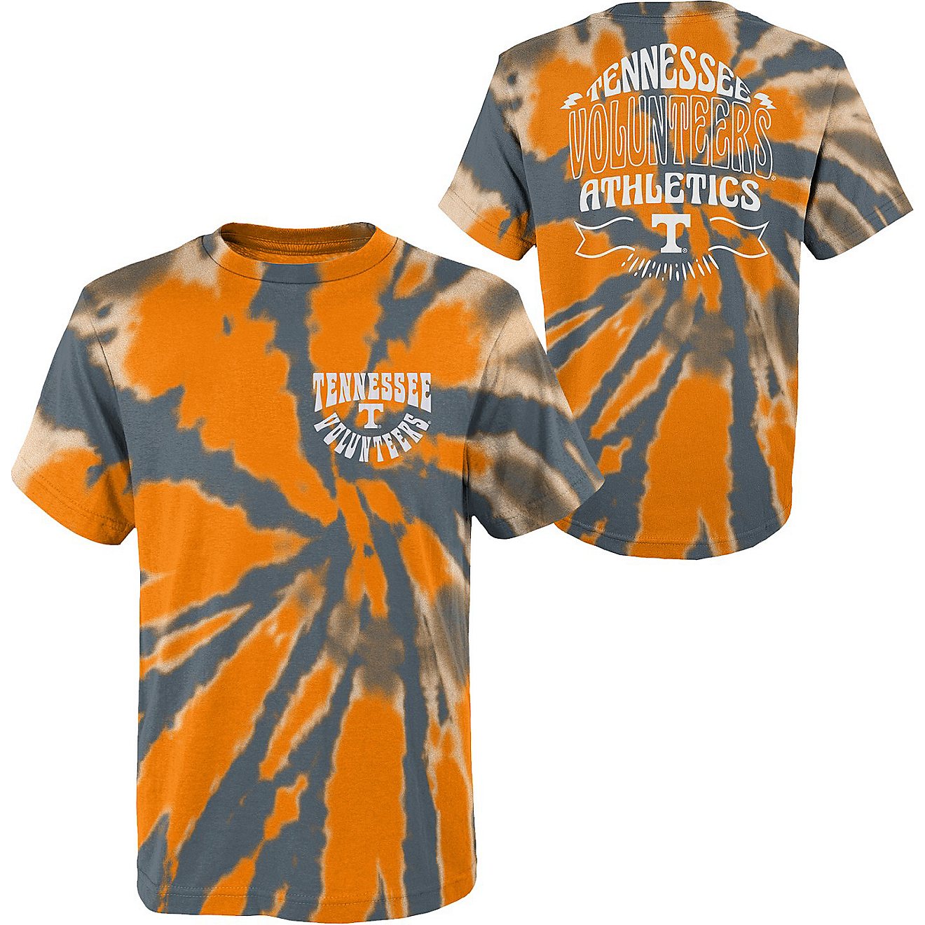 Outerstuff Kids' University of Tennessee Pennant Tie Dye T-shirt                                                                 - view number 1