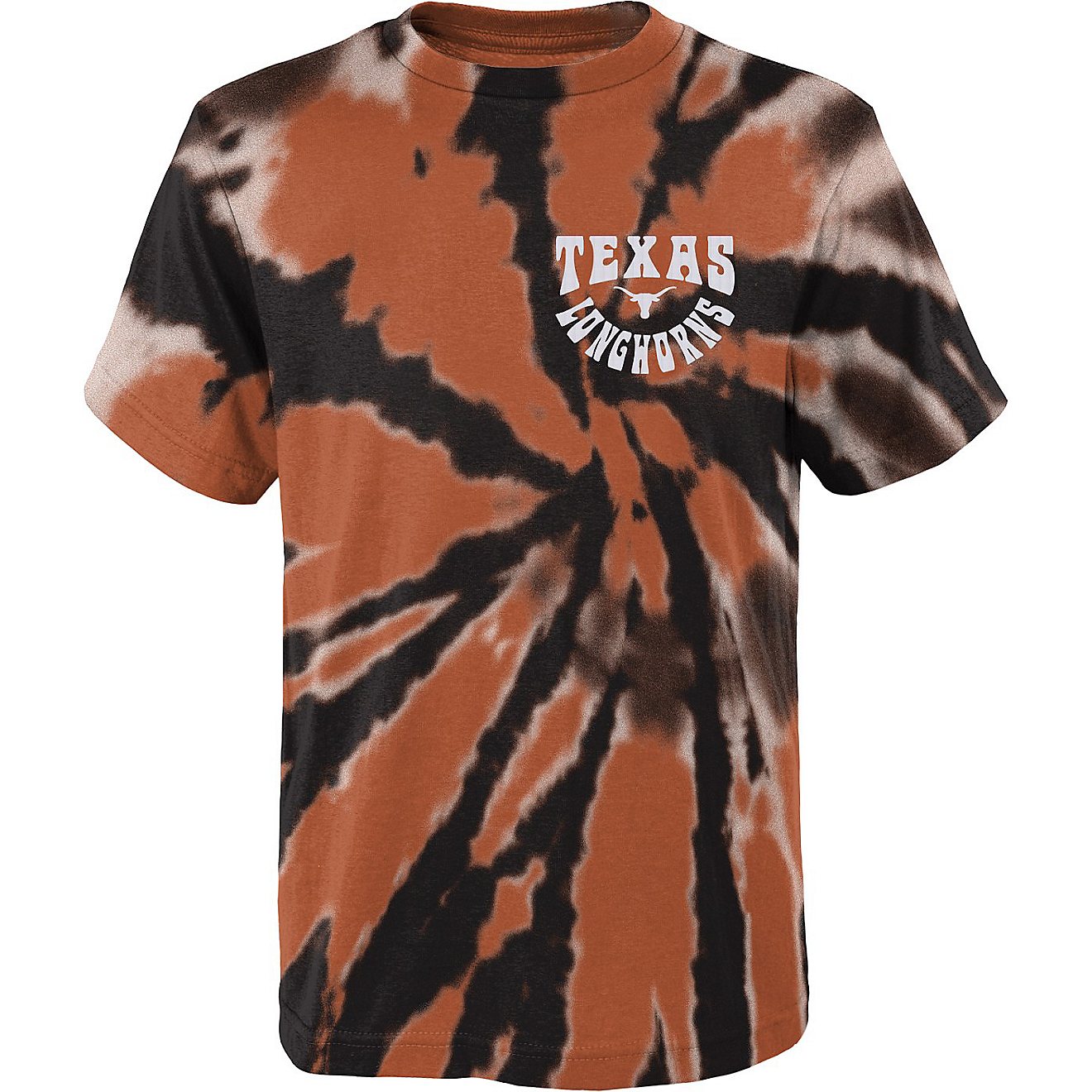 Outerstuff Kids' University of Texas Pennant Tie Dye T-shirt                                                                     - view number 3