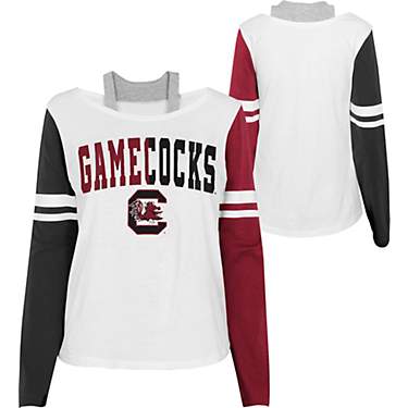 Outerstuff Girls' University of South Carolina 2fer Long Sleeve T-shirt                                                         