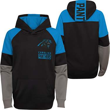 Outerstuff Kids' Carolina Panthers Play Action Performance Pullover Hoodie                                                      