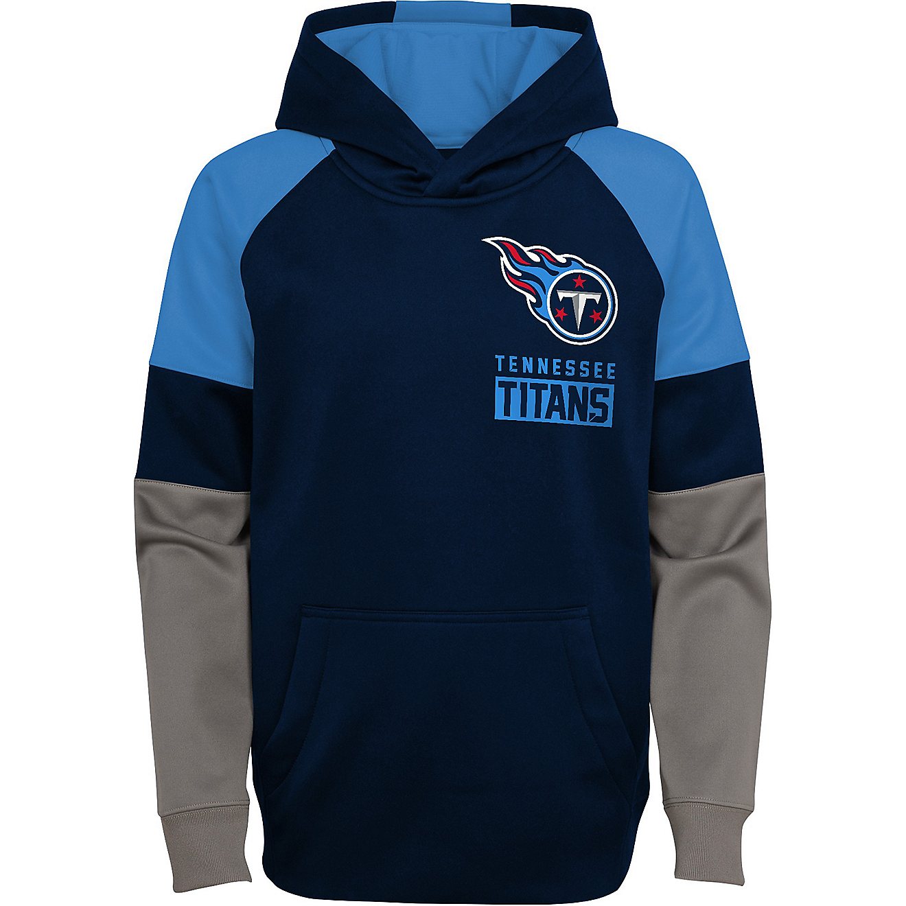 Outerstuff Kids' Tennessee Titans Play Action Performance Pullover Hoodie                                                        - view number 2