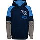 Outerstuff Kids' Tennessee Titans Play Action Performance Pullover Hoodie                                                        - view number 2 image