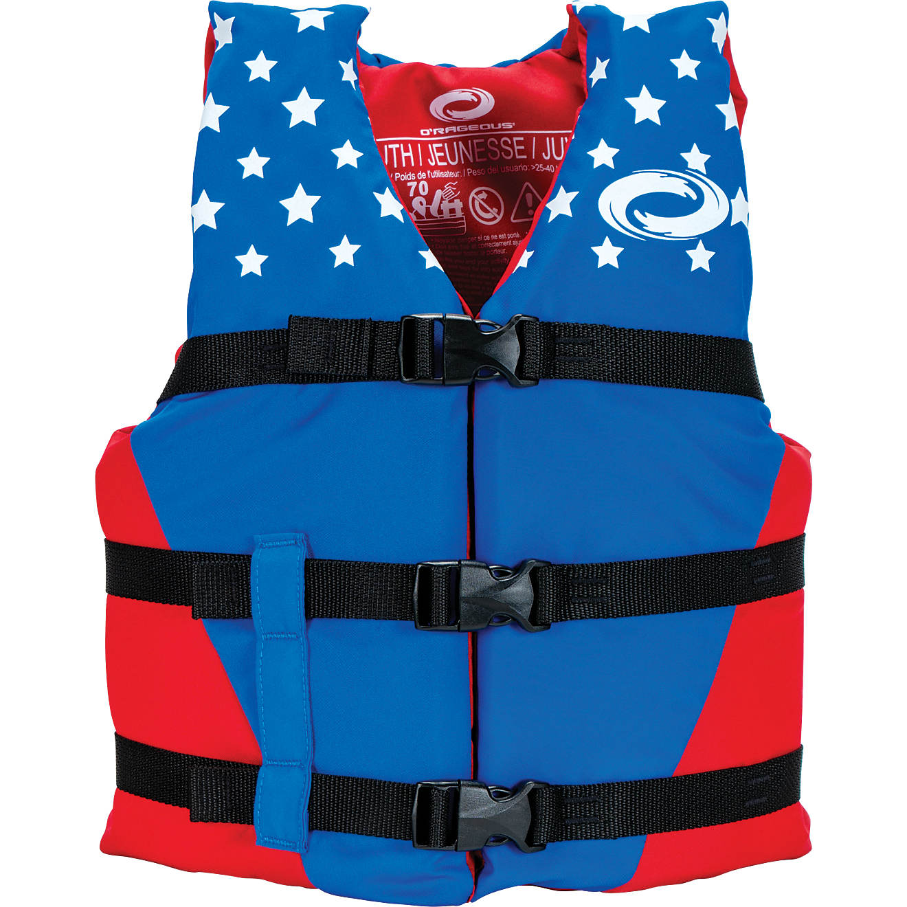 O'Rageous Youth Americana Nylon Life Vest                                                                                        - view number 1