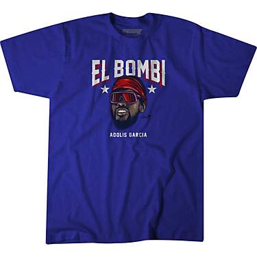 Breaking T Men's Texas Rangers Adolis Garcia El Bombi Short Sleeve T-shirt                                                      