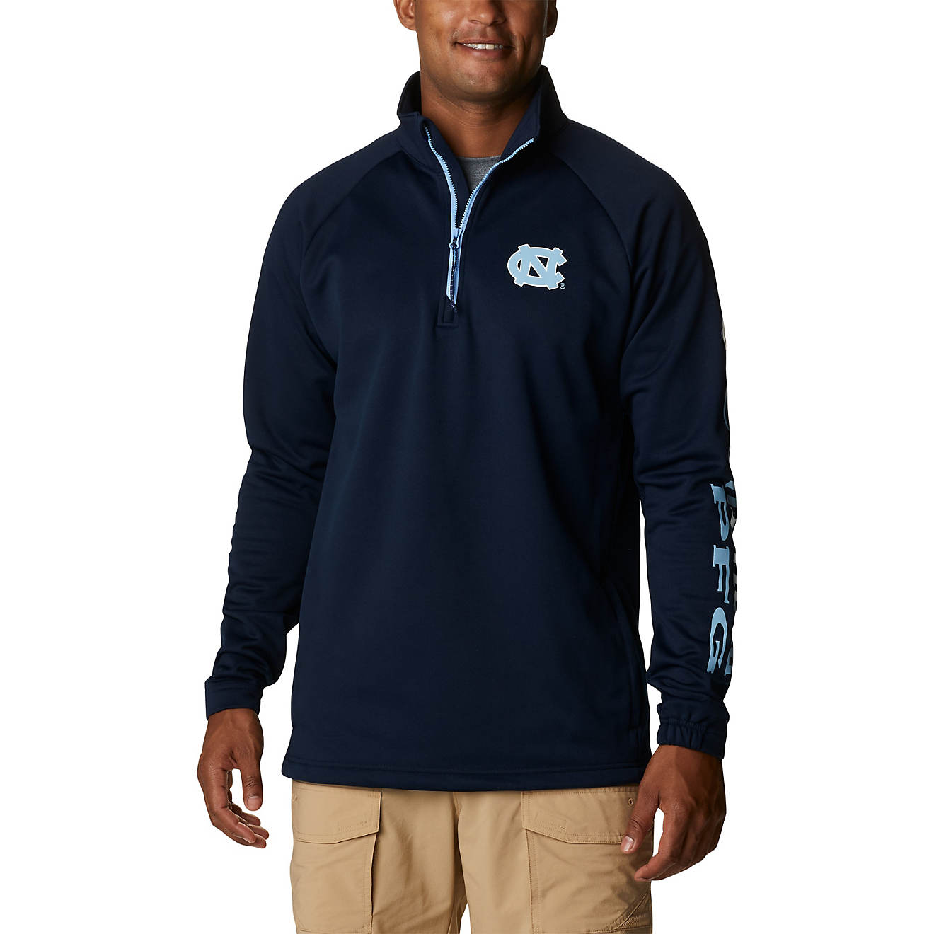 Sportswear Men's University of North Carolina Terminal Tackle 1/4-Zip Fleece Top                                                 - view number 1