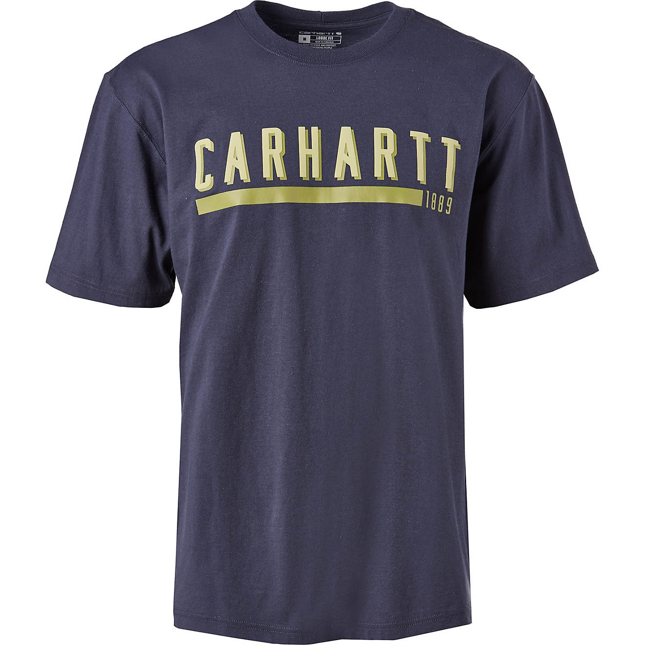Carhartt Men's Logo Graphic Heavyweight Short Sleeve T-shirt                                                                     - view number 1