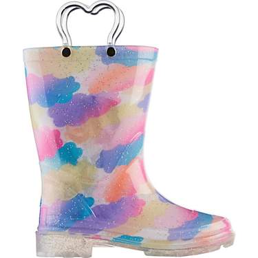 Magellan Outdoors Toddler Girls’ Cloud Glitter PVC Boots                                                                      