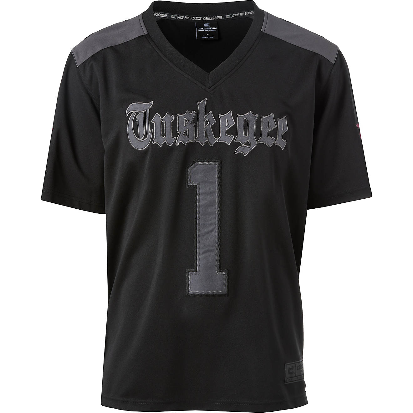 Colosseum Athletics Men's Tuskegee University Lights Out Football Jersey                                                         - view number 1
