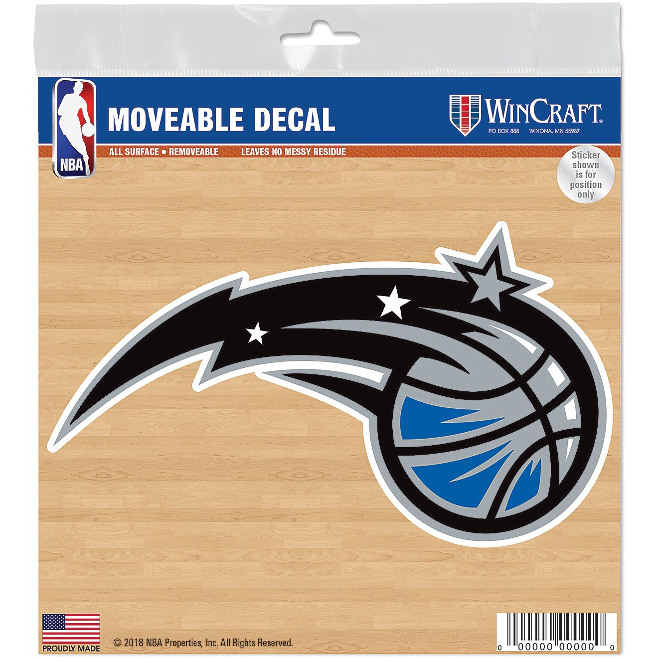 Wincraft Orlando Magic 6 in x 6 in Decal                                                                                         - view number 1