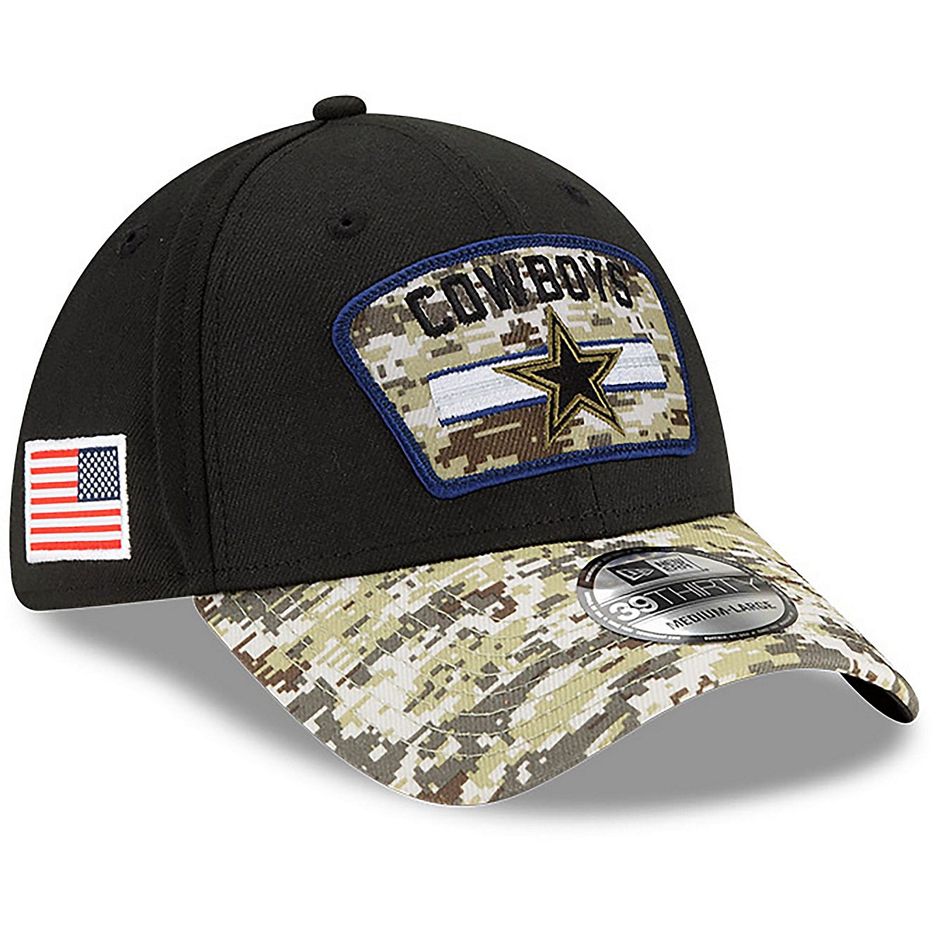 New Era Men's Dallas Cowboys Salute to Service NFL 2021 39THIRTY Cap                                                             - view number 3