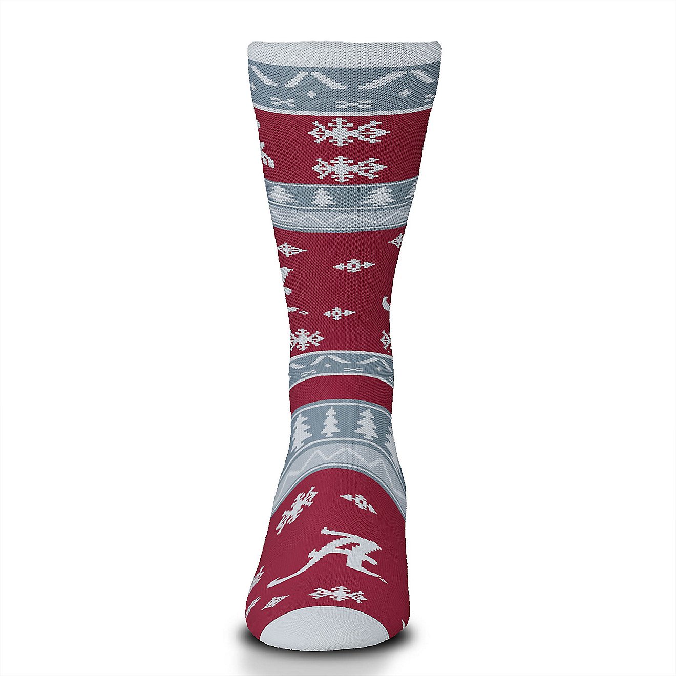 For Bare Feet University of Alabama Holiday Pattern Socks                                                                        - view number 2