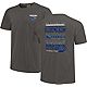 Image One Men's University of Memphis Comfort Color Fight Song Stripes Short Sleeve T-shirt                                      - view number 1 image