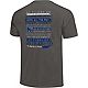 Image One Men's University of Memphis Comfort Color Fight Song Stripes Short Sleeve T-shirt                                      - view number 2 image