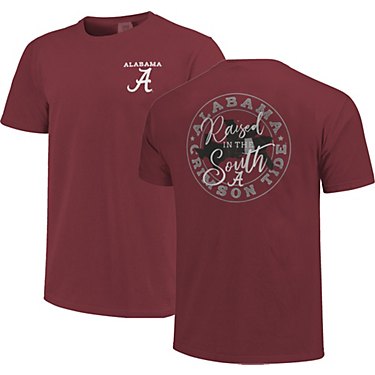 Image One Men's University of Alabama Comfort Color Raised in the South Short Sleeve T-shirt