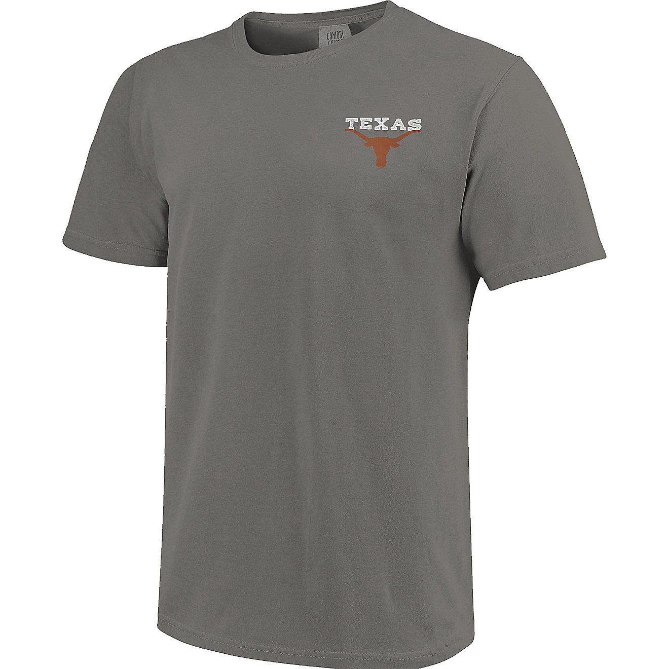 Image One Men's University of Texas Comfort Color Jeep Adventure Flag T-shirt                                                    - view number 3