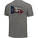 Image One Men's University of Texas Comfort Color Waving Flag and Mascot T-shirt                                                 - view number 2 image