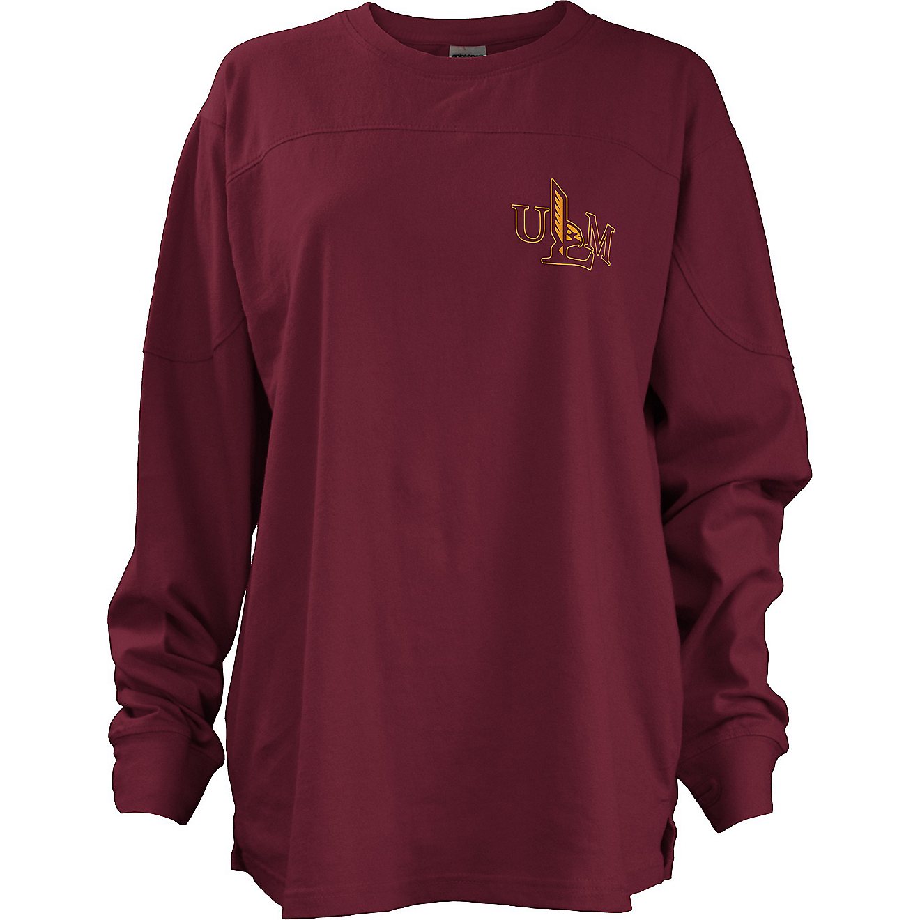 Three Square Women's University of Louisiana Monroe Fight Song Long Sleeve T-shirt                                               - view number 2