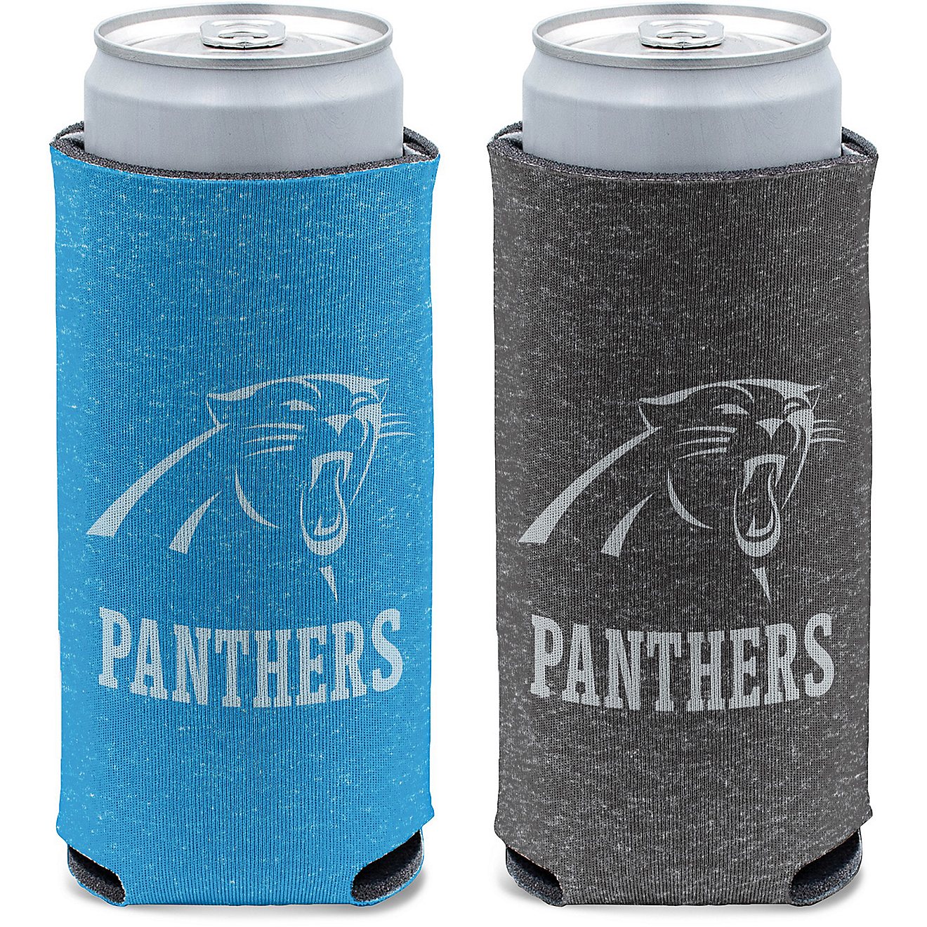 WinCraft Carolina Panthers Two Tone Heathered Slim Can Cooler                                                                    - view number 1