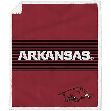 Pegasus Sports University of Arkansas Silk Touch Sherpa Throw Blanket                                                           
