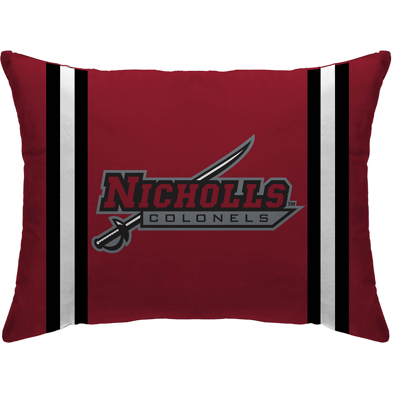 Pegasus Sports Nicholls State University Standard Stripe Logo Bed Pillow                                                         - view number 1