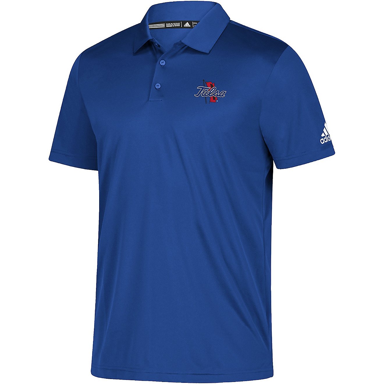 adidas Men's University of Tulsa Grind Short Sleeve Polo Shirt                                                                   - view number 1