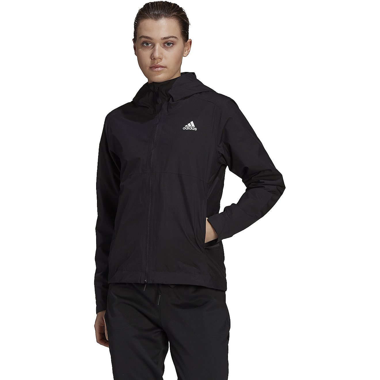 adidas Women's BSC 3-Stripes RAIN.RDY Jacket                                                                                     - view number 1