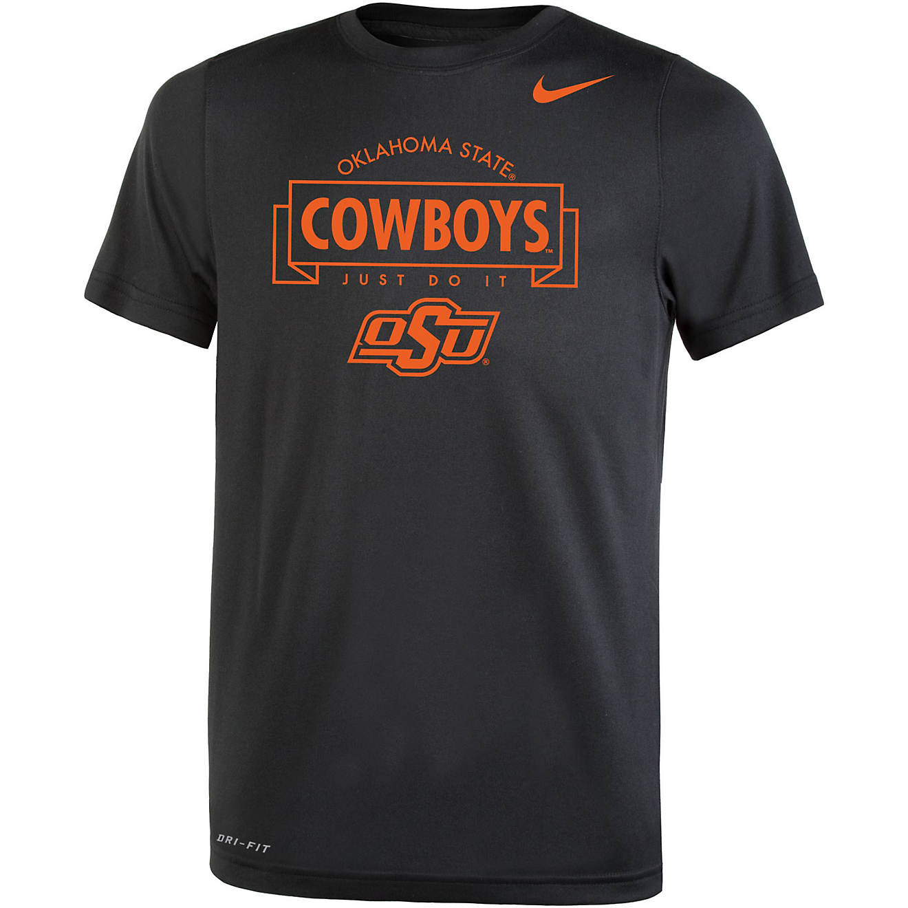 Nike Boys' Oklahoma State University Banner Legend Short Sleeve T-shirt                                                          - view number 1