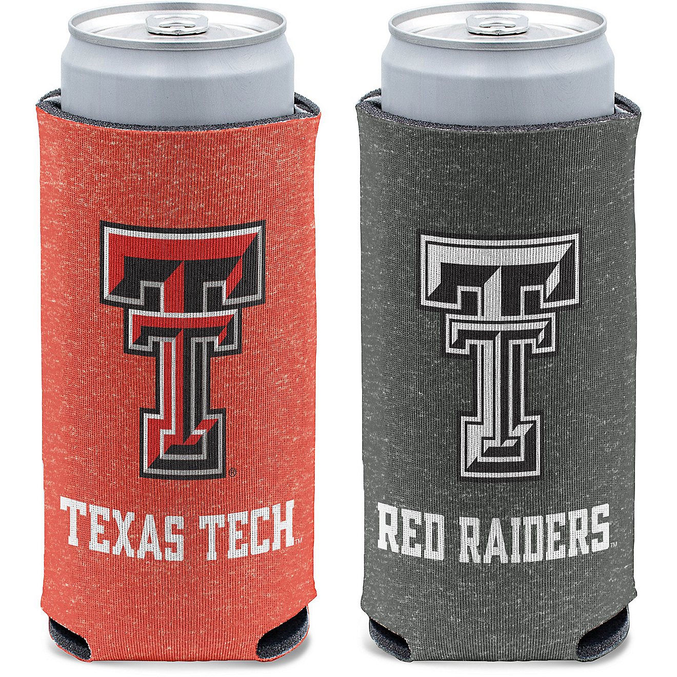 WinCraft Texas Tech University Heathered Slim Can Cooler                                                                         - view number 1