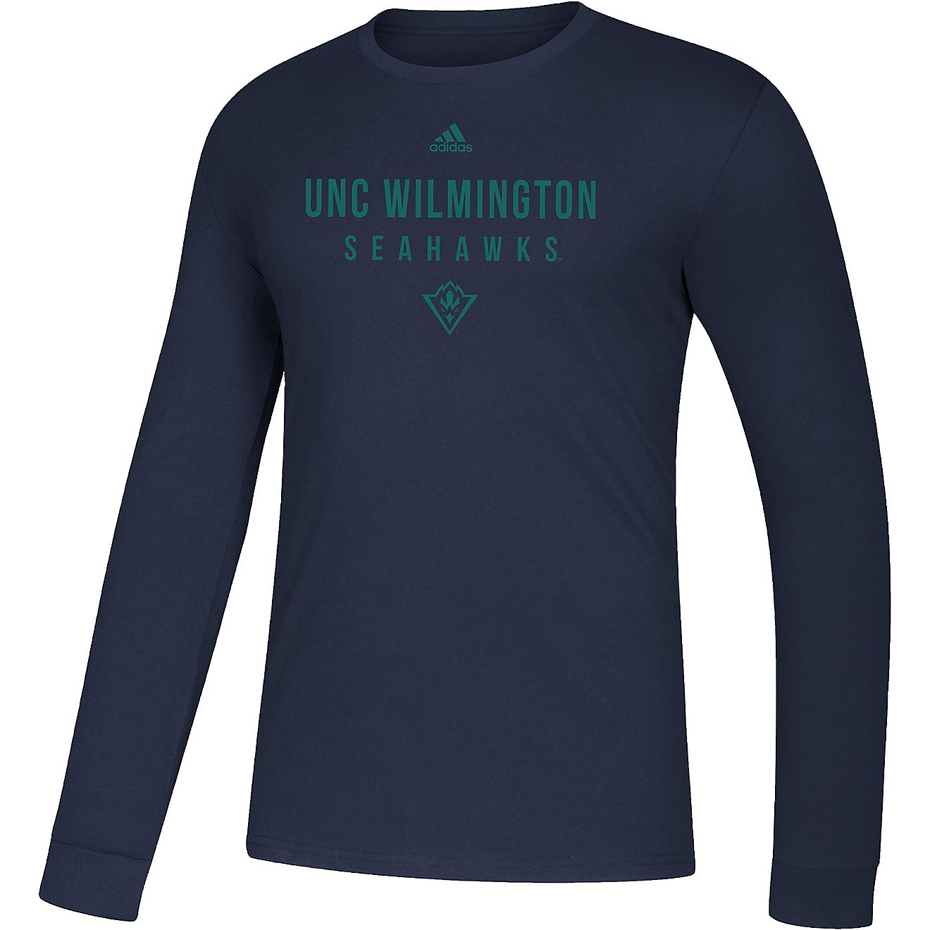 adidas Men's University of North Carolina at Wilmington Amplifier Long Sleeve T-shirt                                            - view number 1