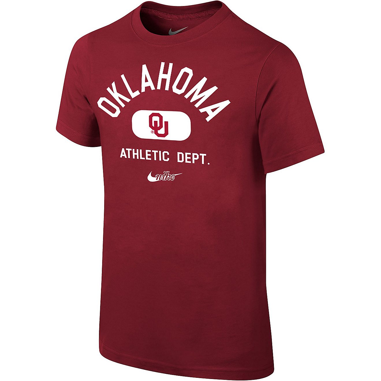 Nike Boys' University Of Oklahoma Athletic Dept. Core Short Sleeve T-shirt                                                       - view number 1