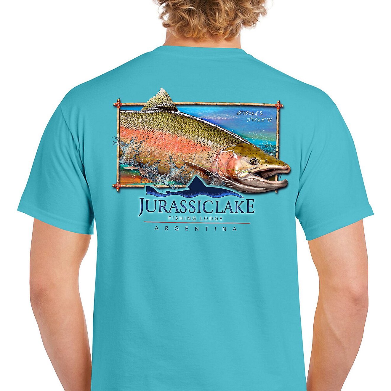 Red Tuna Men's Jurassic Lake Cotton Short Sleeve T-shirt                                                                         - view number 1