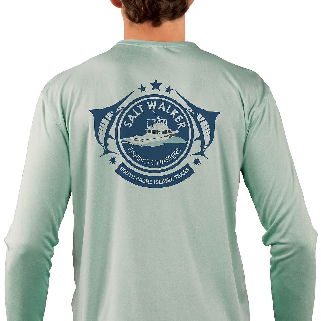 Red Tuna Men's Salt Walker Performance Long Sleeve T-shirt                                                                       - view number 1