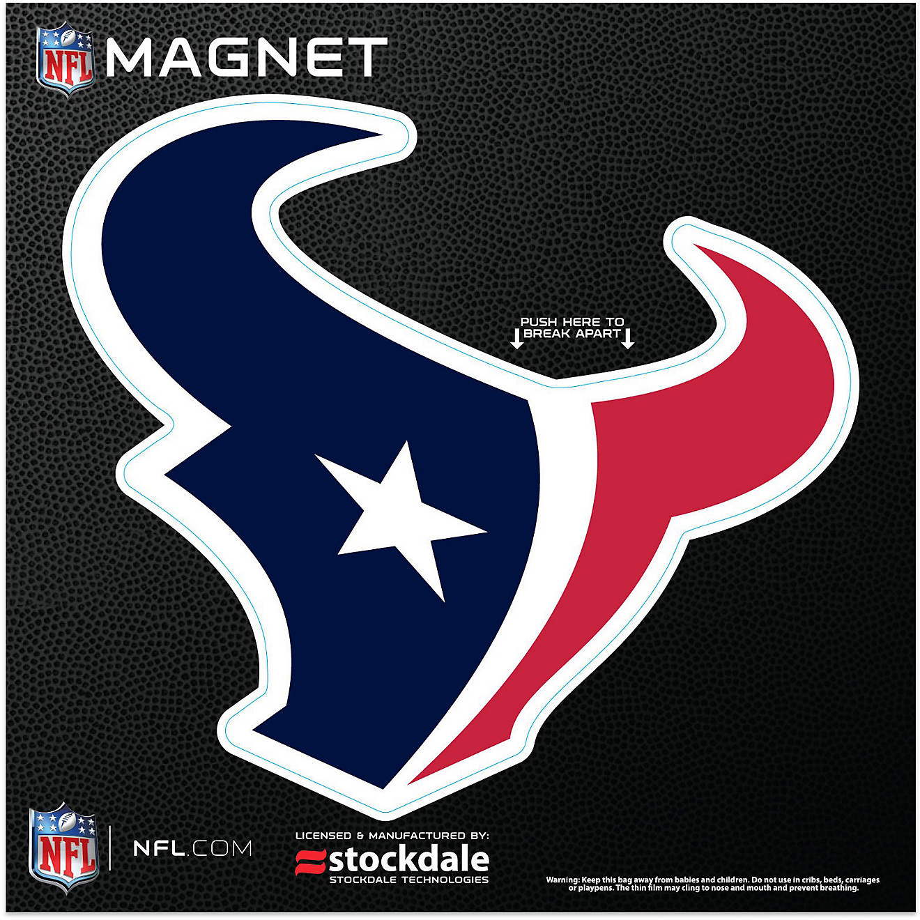 WinCraft Houston Texans 6 in x 6 in Magnet                                                                                       - view number 1