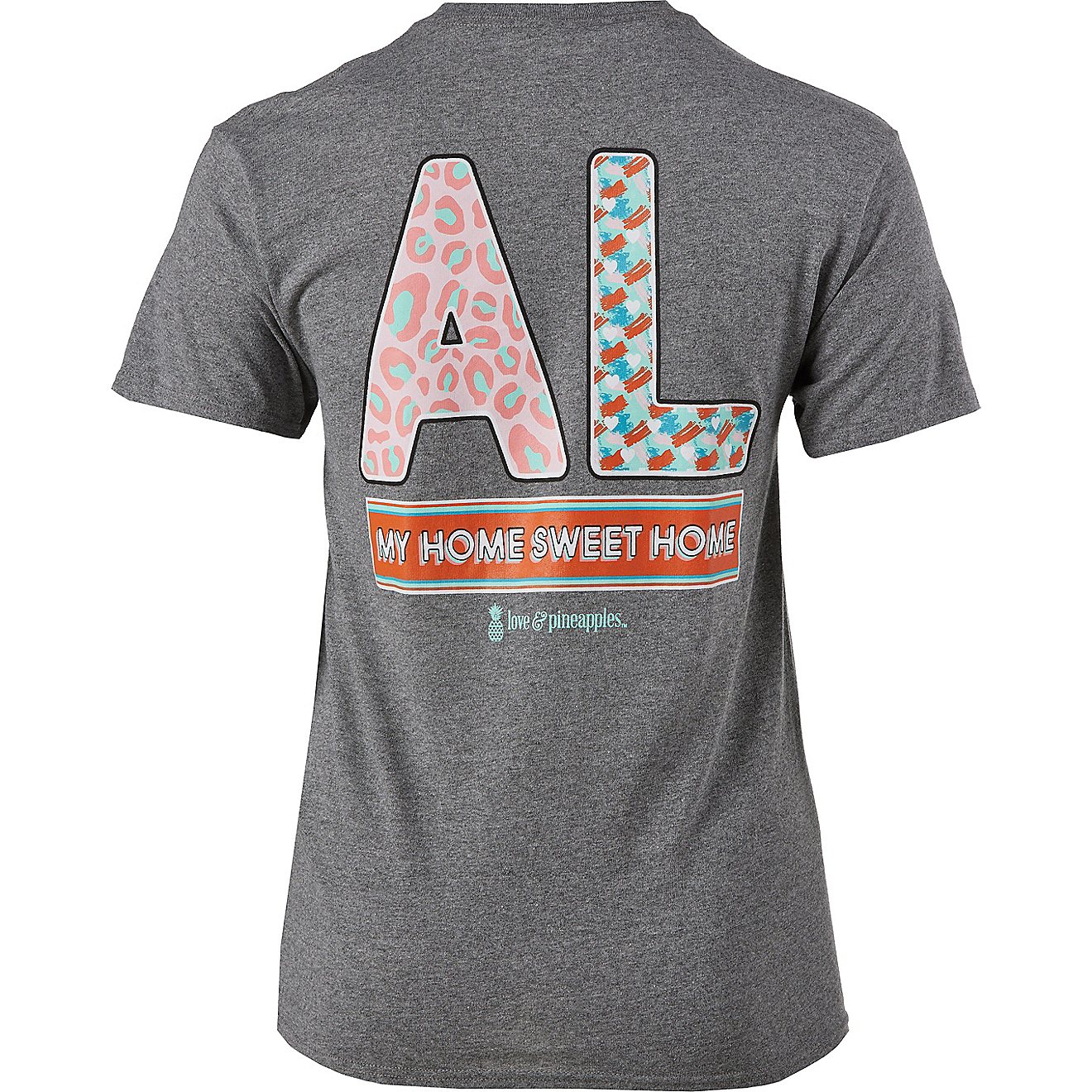 Love & Pineapples Women’s Home Sweet Home Alabama T-shirt                                                                      - view number 1