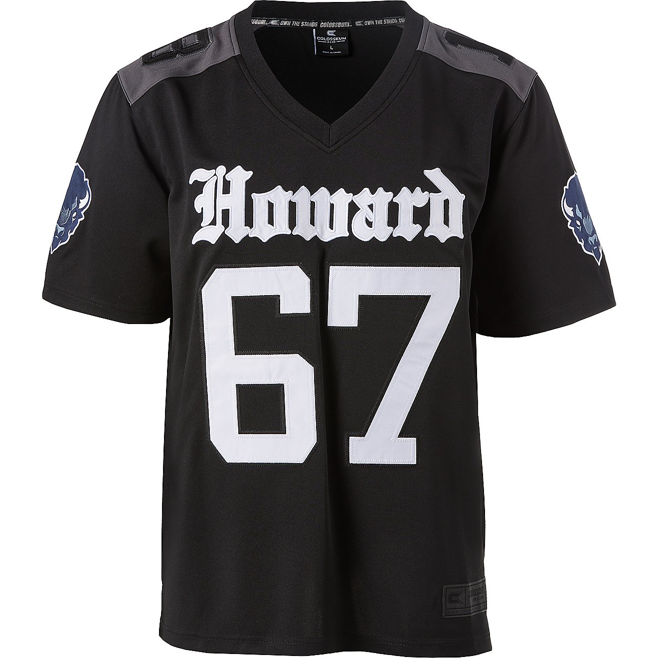 Colosseum Athletics Men's Howard University Lights Out Football Jersey                                                           - view number 1