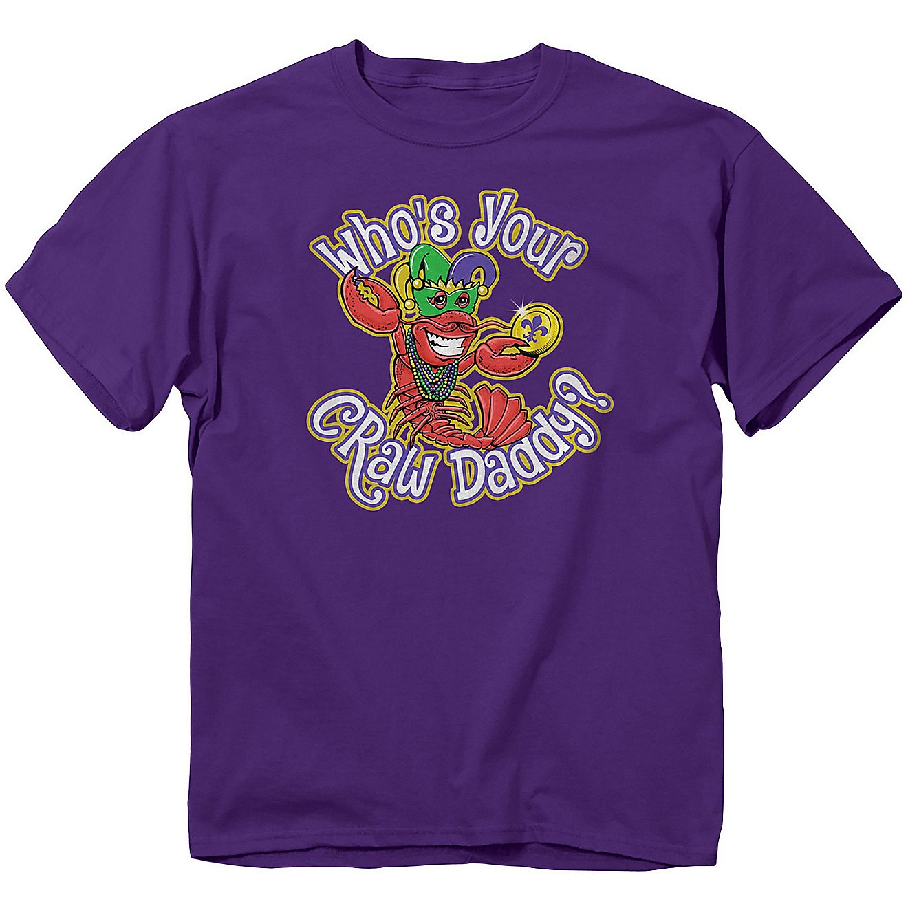 Buck Wear Men's Mardi Gras Craw Daddy Short Sleeve T-Shirt                                                                       - view number 1