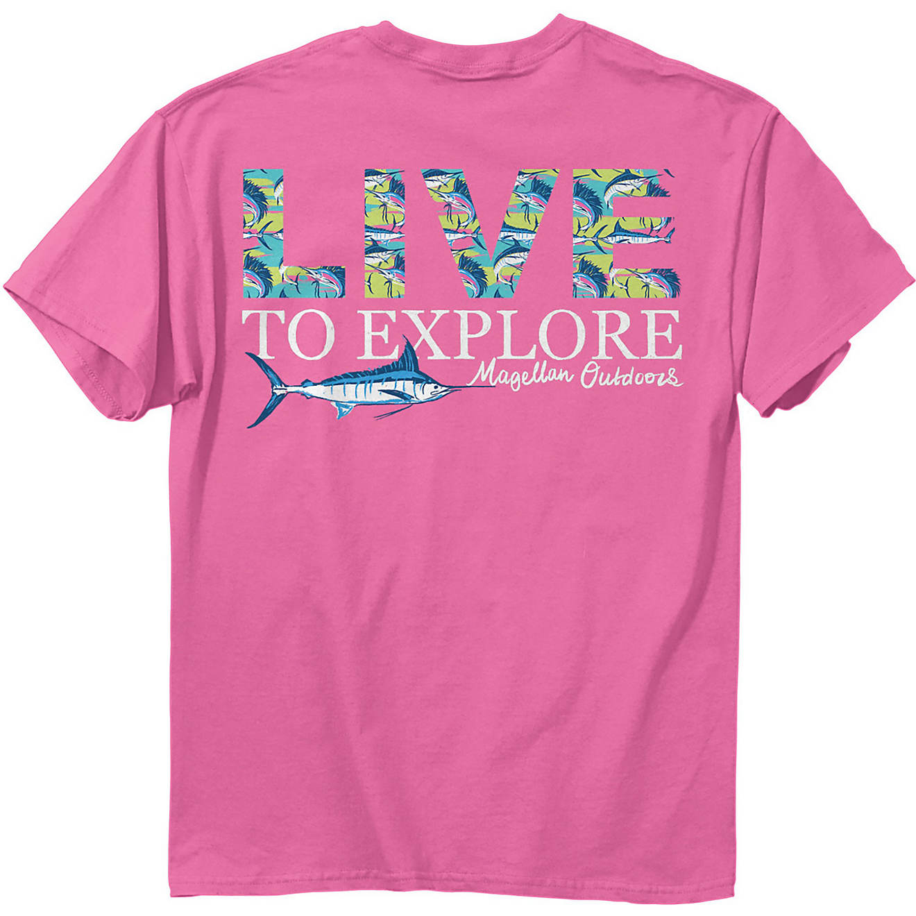 Magellan Outdoors Women’s Live Outdoor Graphic T-shirt                                                                         - view number 1