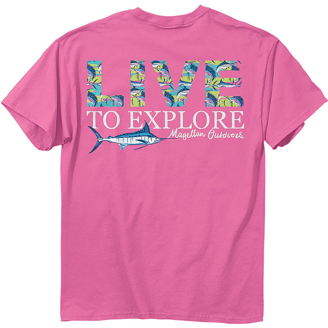 Magellan Outdoors Women’s Live Outdoor Graphic T-shirt                                                                         - view number 1