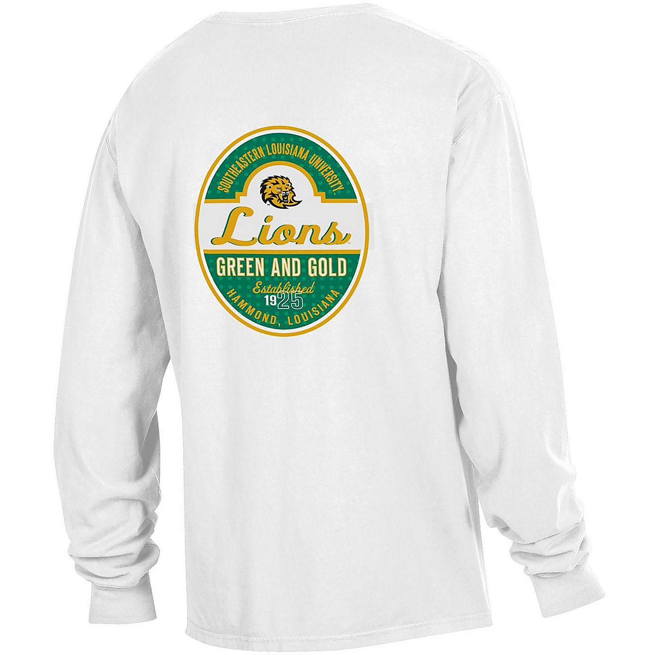 Comfort Wash Men's Southeastern Louisiana University Bev Label Pocket Long-Sleeve Graphic T-shirt                                - view number 1