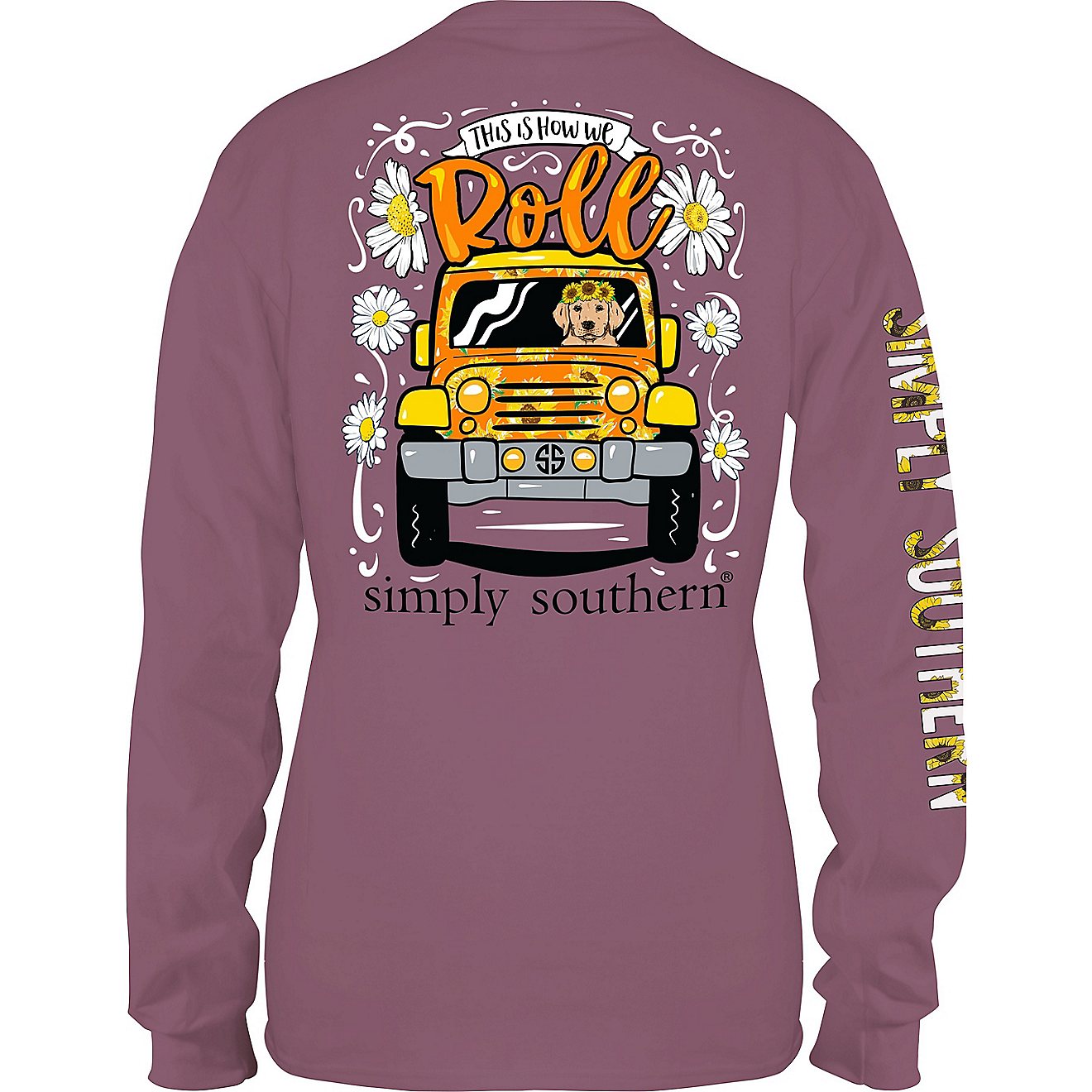 Simply Southern Girl's Roll Jeep Long-Sleeve Graphic T-shirt                                                                     - view number 1