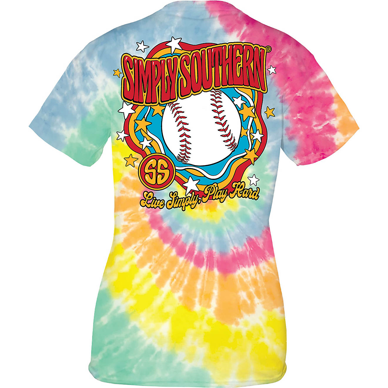 Simply Southern Women's Baseball Vintage Graphic T-shirt                                                                         - view number 1