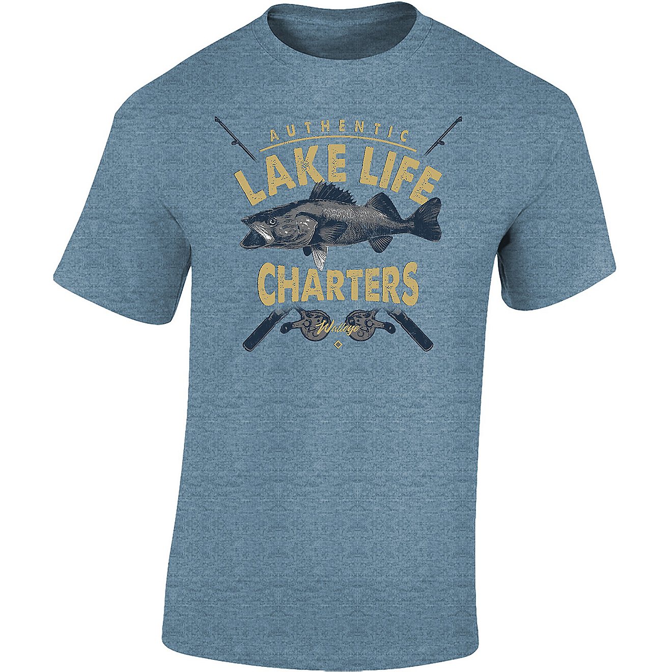 Academy Sports + Outdoors Men's Lake Life Charters Graphic T-shirt                                                               - view number 1
