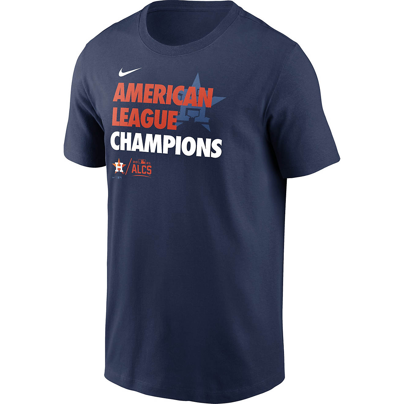 Nike Men's Astros 2021 MLB ALCS Champs Short Sleeve T-shirt                                                                      - view number 1