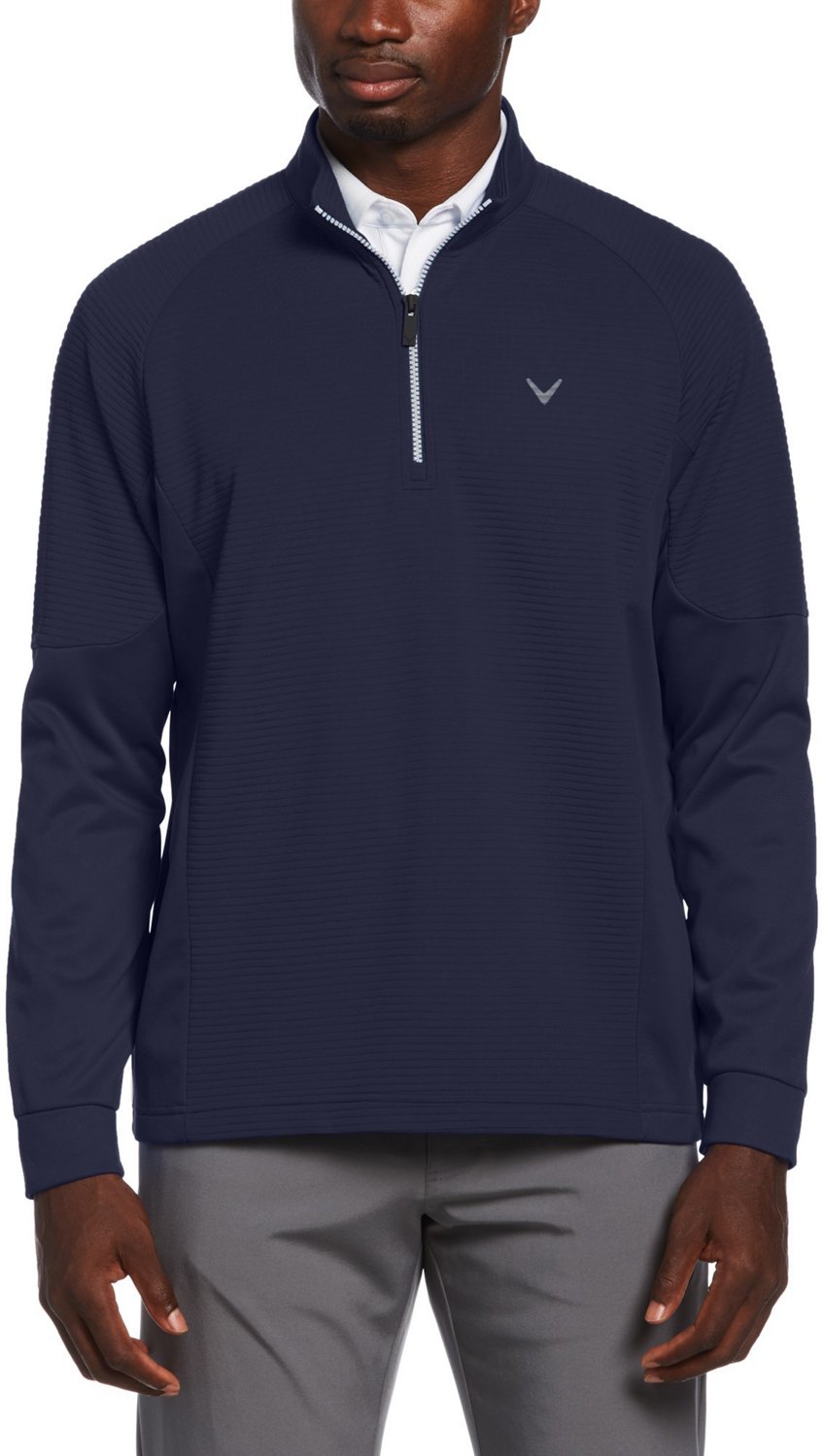 Callaway Men's Fleece Ottoman 1/4Zip Pullover Top Academy