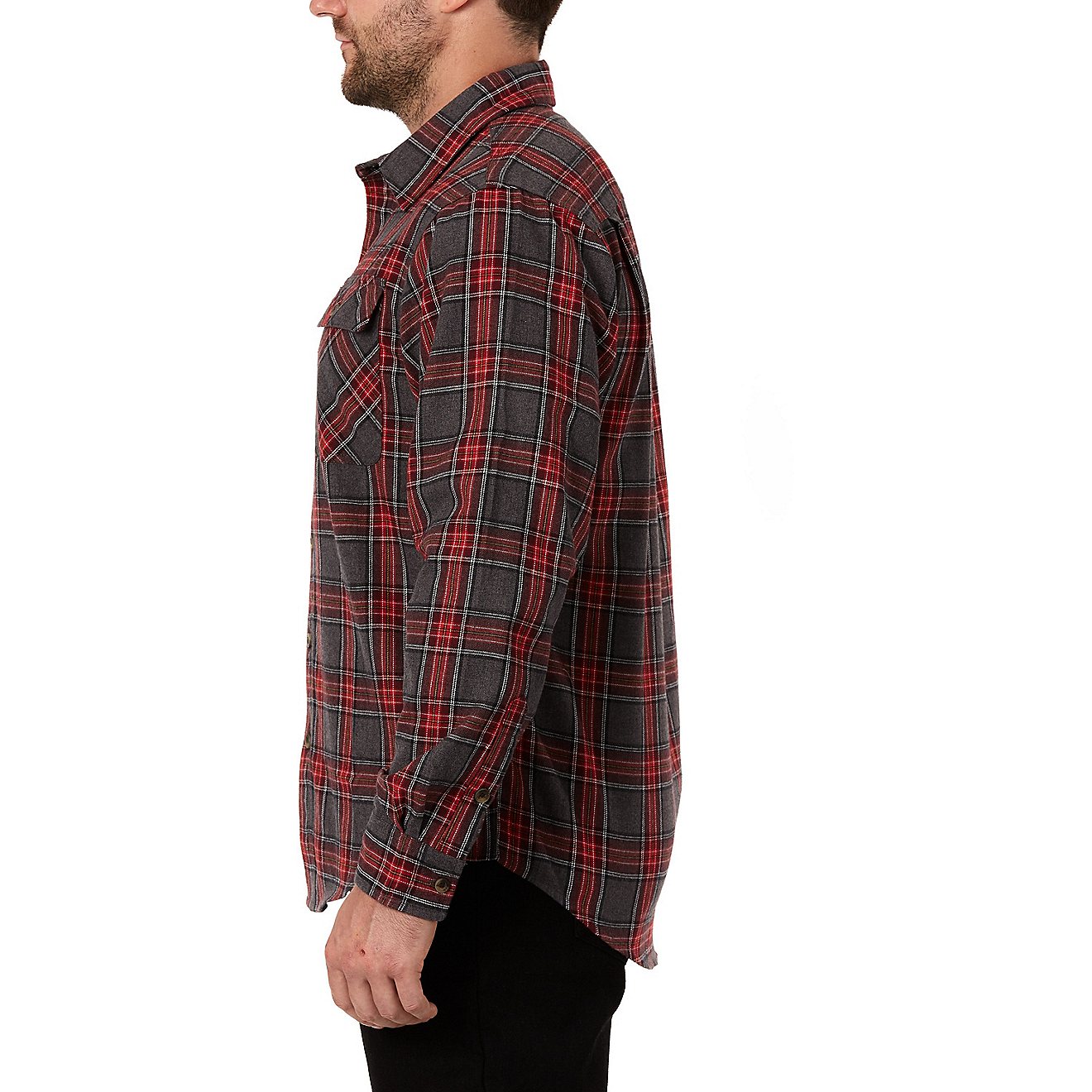 Smith's Workwear Men's Plaid 2-Pocket Flannel Shirt                                                                              - view number 2