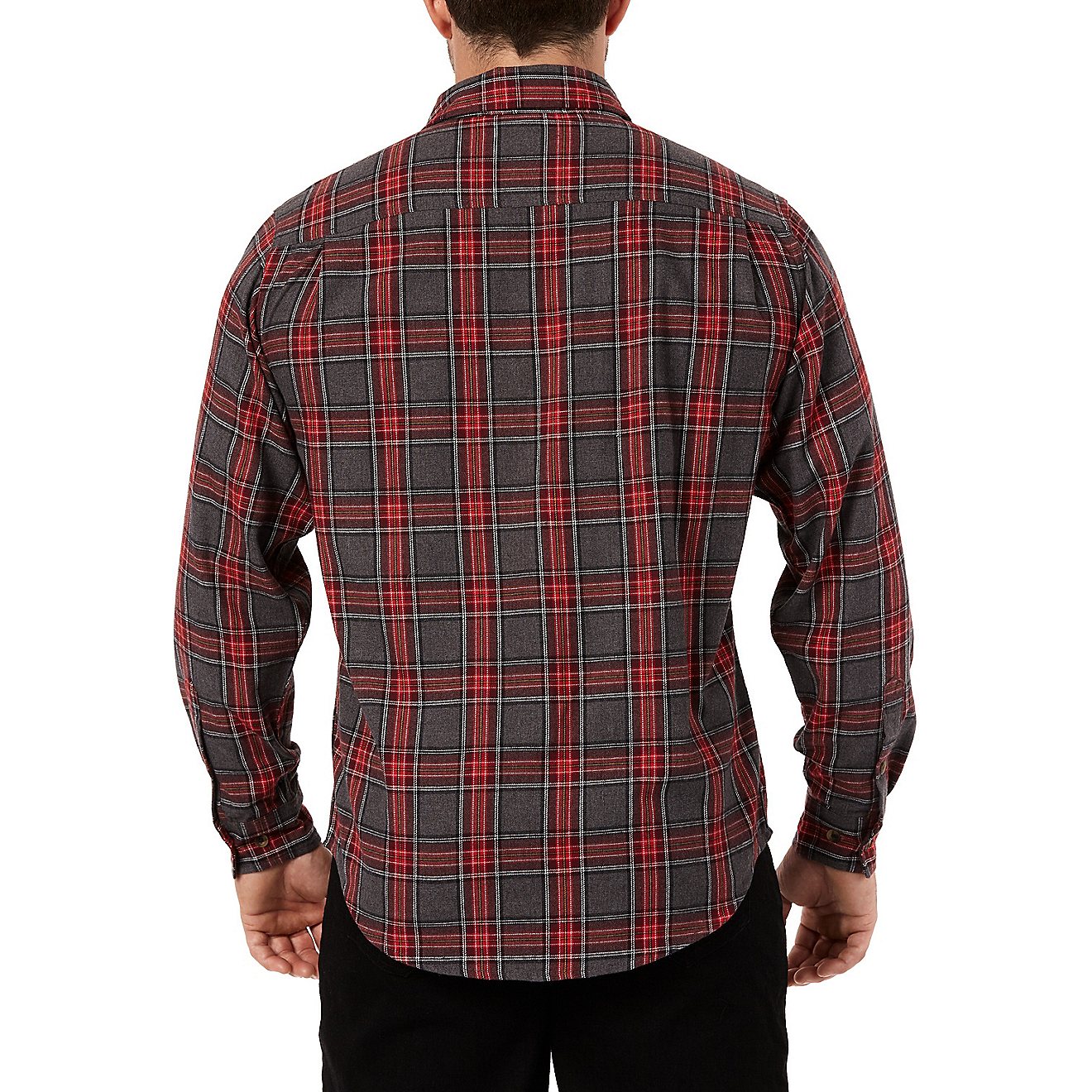 Smith's Workwear Men's Plaid 2-Pocket Flannel Shirt                                                                              - view number 3
