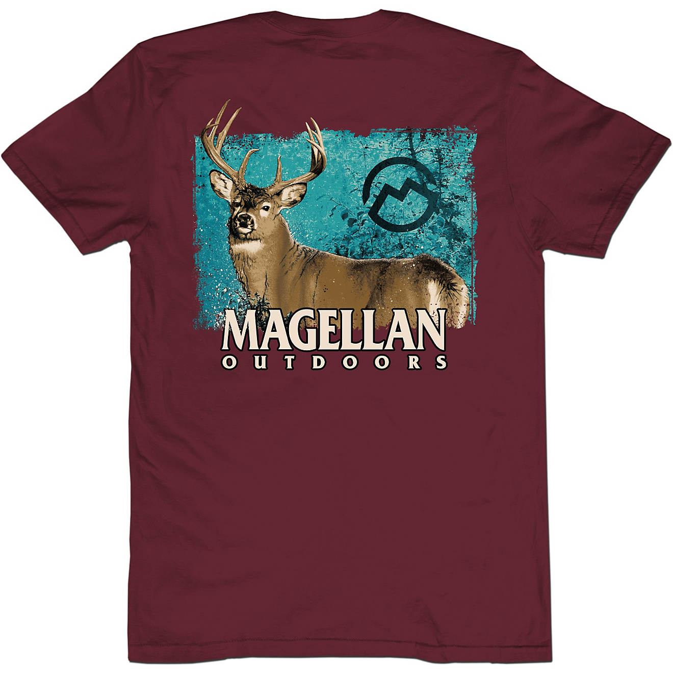 Magellan Outdoors Men's Whitetail At Night Graphic Short Sleeve T-shirt                                                          - view number 1