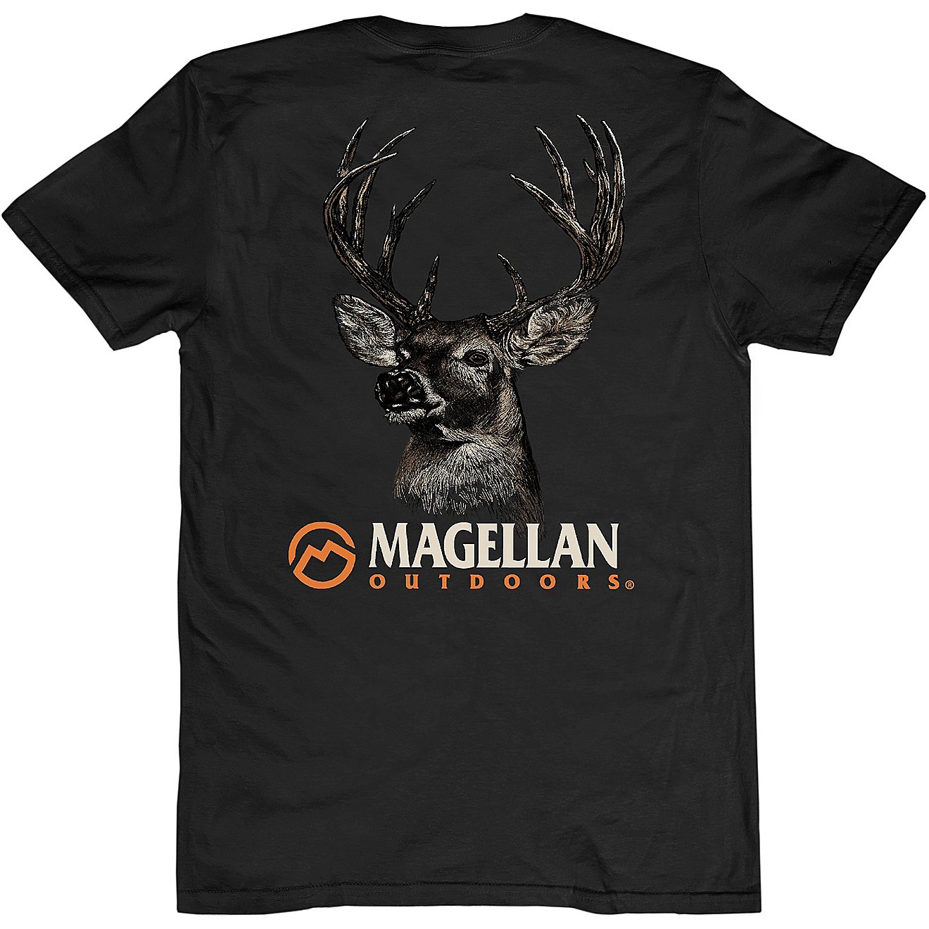 Magellan Outdoors Men's Deer Rack Graphic Short Sleeve T-shirt                                                                   - view number 1