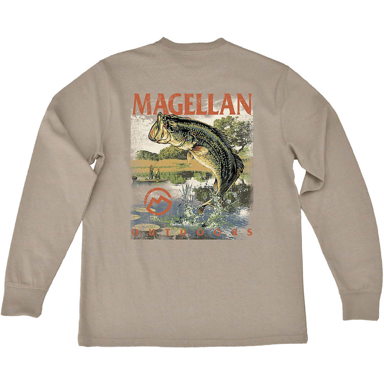 Magellan Outdoors Men's Jumping Bass Long Sleeve T-shirt                                                                         - view number 1