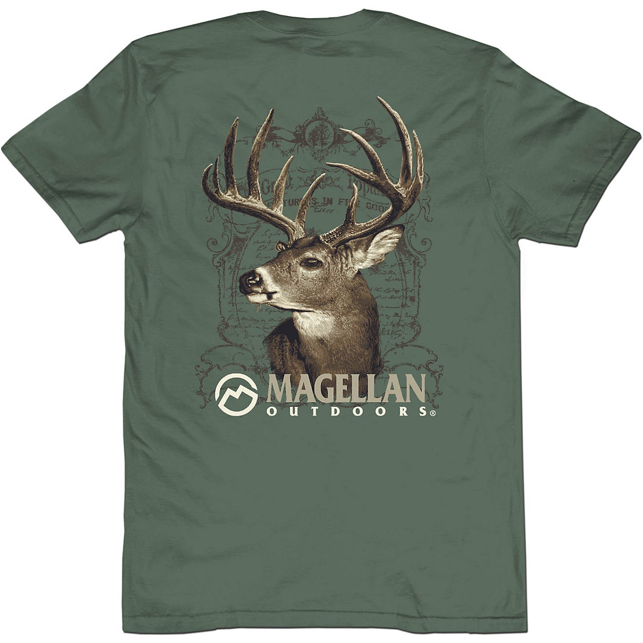Magellan Outdoors Men's Deer Antlers Graphic Short Sleeve T-shirt                                                                - view number 1